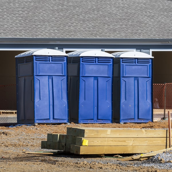 are there any restrictions on what items can be disposed of in the portable toilets in Erin